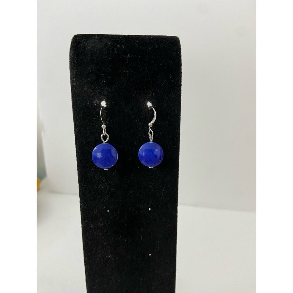 blue shell earrings